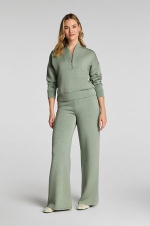 SPANX AirEssentials? Wide Leg Pant | Sage Brush Heather