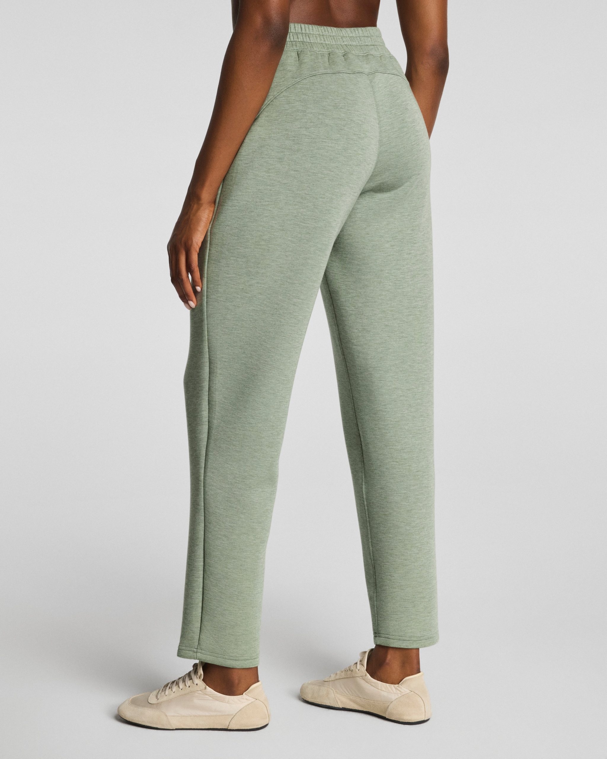 SPANX AirEssentials? Slim Straight Pant | Sage Brush Heather - Image 3