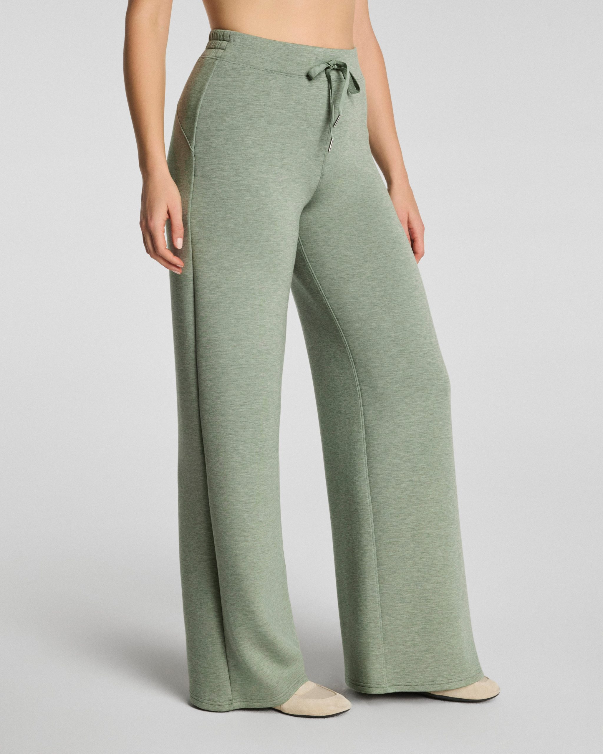 SPANX AirEssentials? Wide Leg Pant | Sage Brush Heather - Image 2