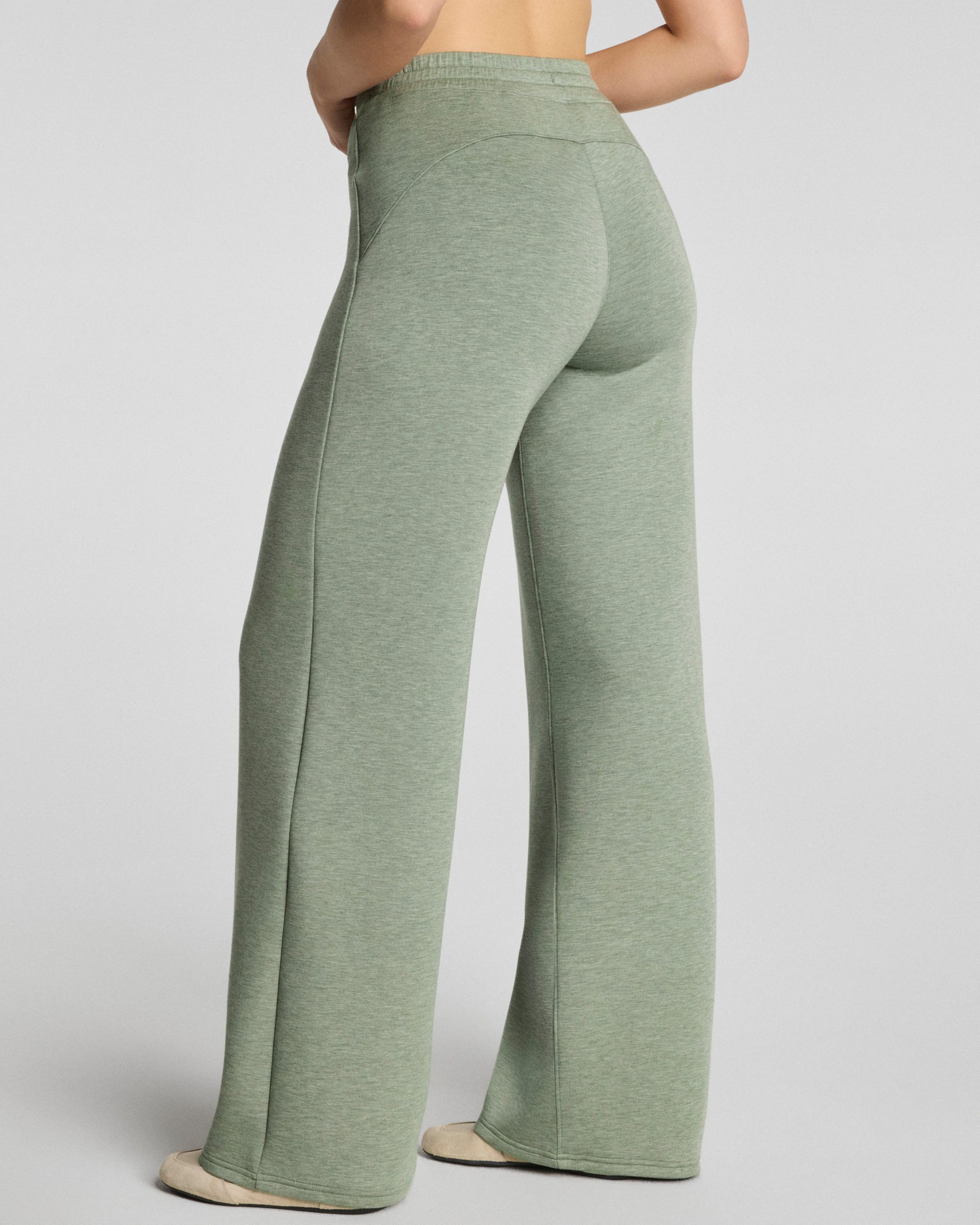 SPANX AirEssentials? Wide Leg Pant | Sage Brush Heather - Image 3