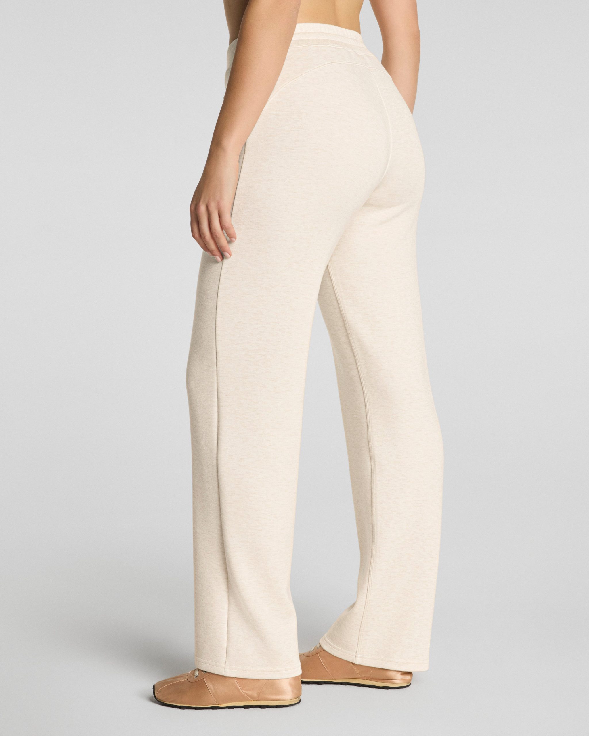 SPANX AirEssentials? Straight Leg Pant | Oatmeal Heather - Image 3