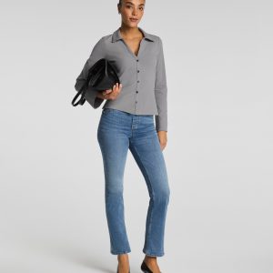 SPANXshape?  EveryWear Pull-On Kick Flare Jeans | Antique Indigo