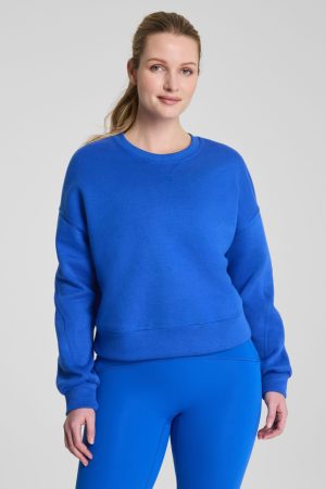 SPANX? BoostUp Cotton Fleece Crewneck | Current