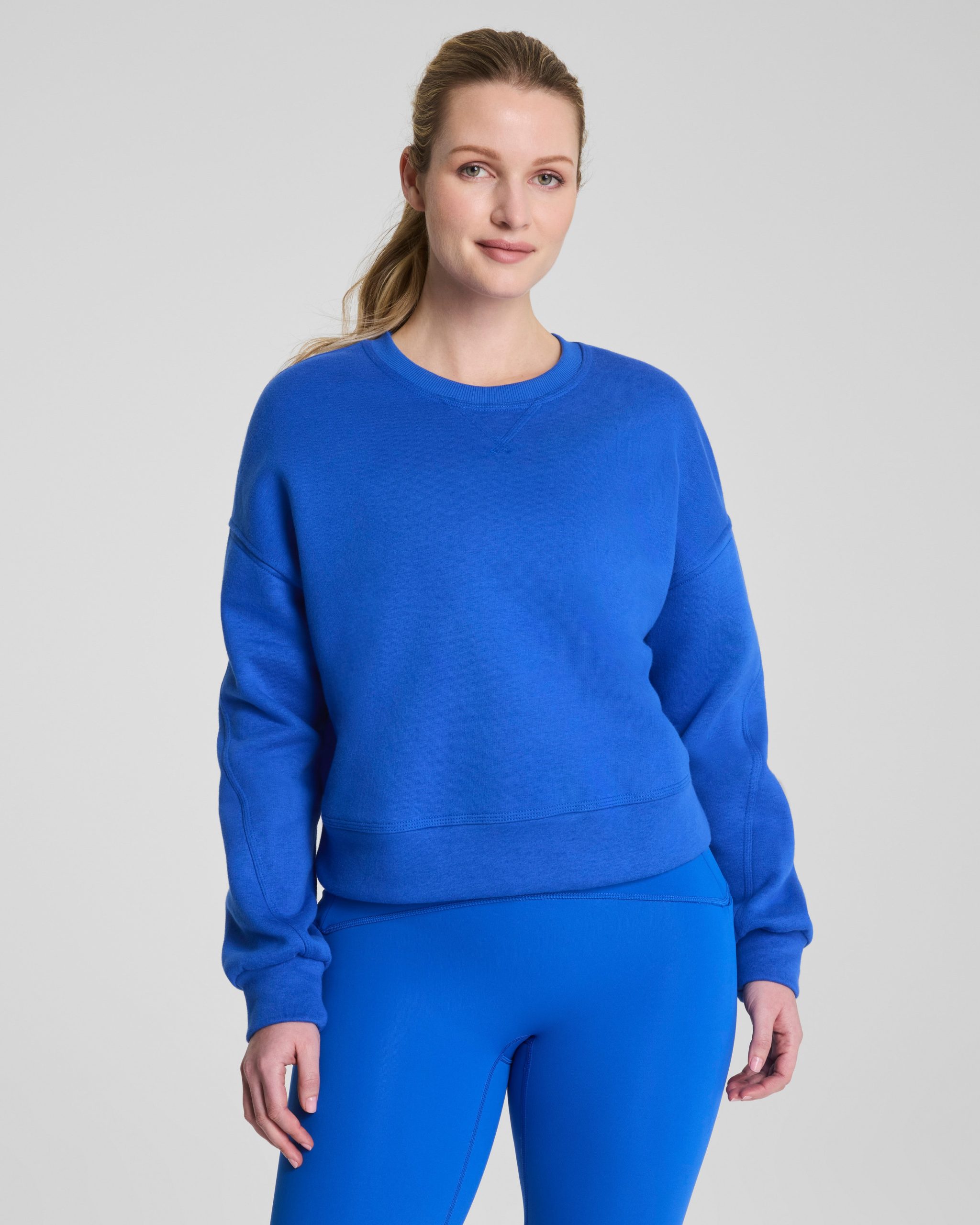SPANX? BoostUp Cotton Fleece Crewneck | Current