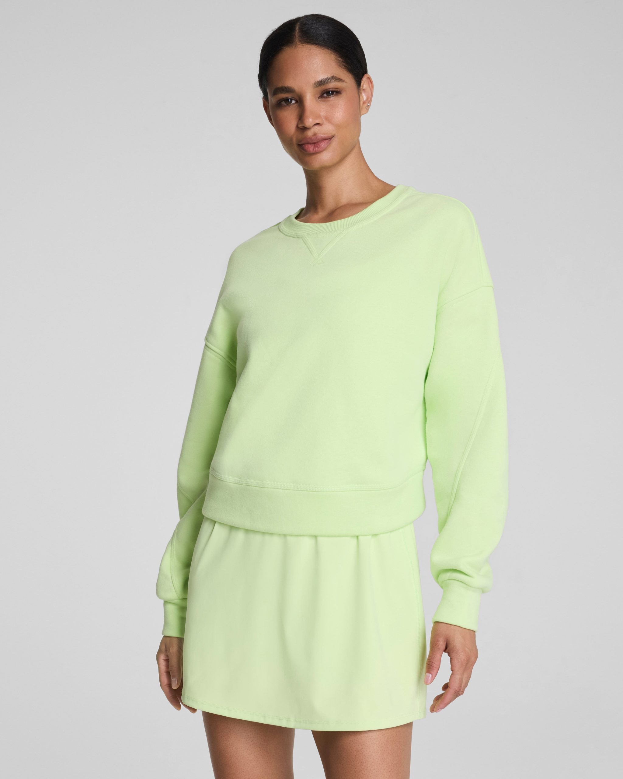 SPANX? BoostUp Cotton Fleece Crewneck | Zest