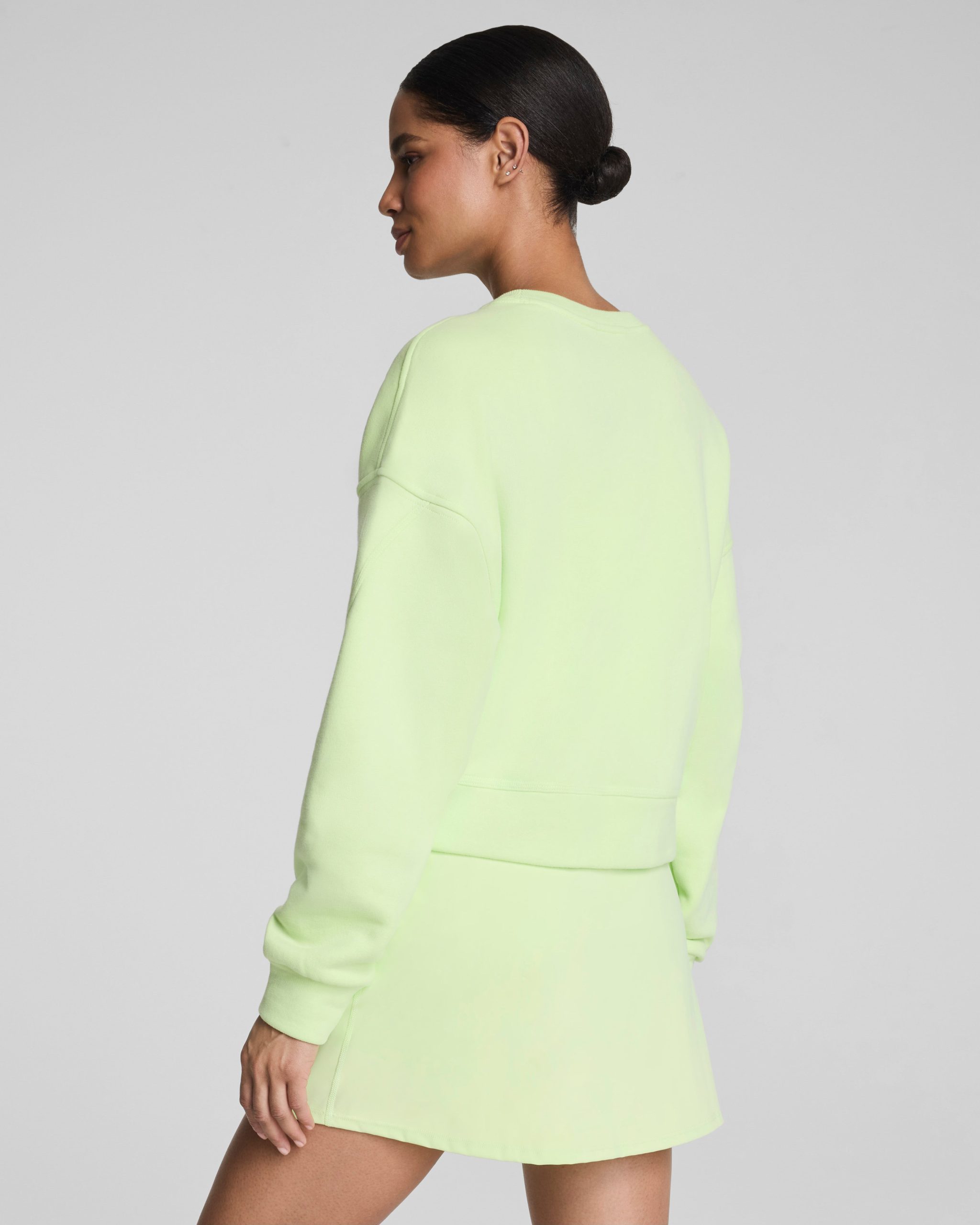 SPANX? BoostUp Cotton Fleece Crewneck | Zest - Image 2