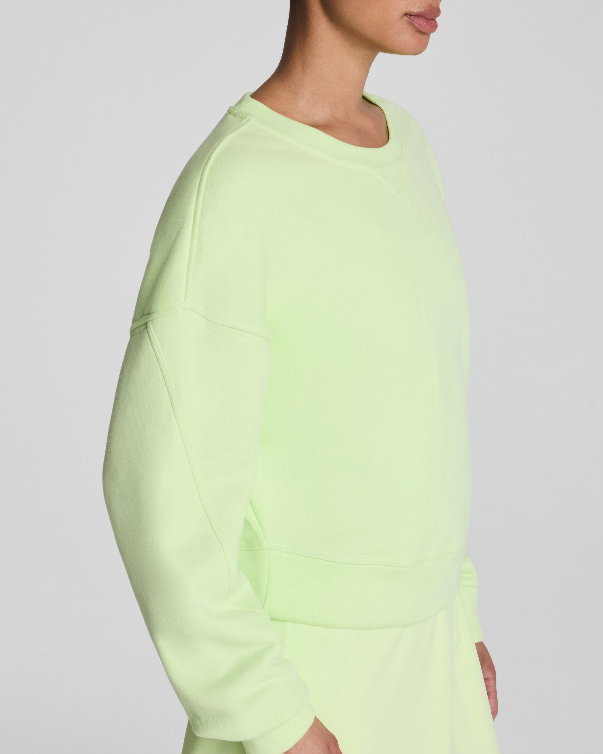 SPANX? BoostUp Cotton Fleece Crewneck | Zest - Image 3