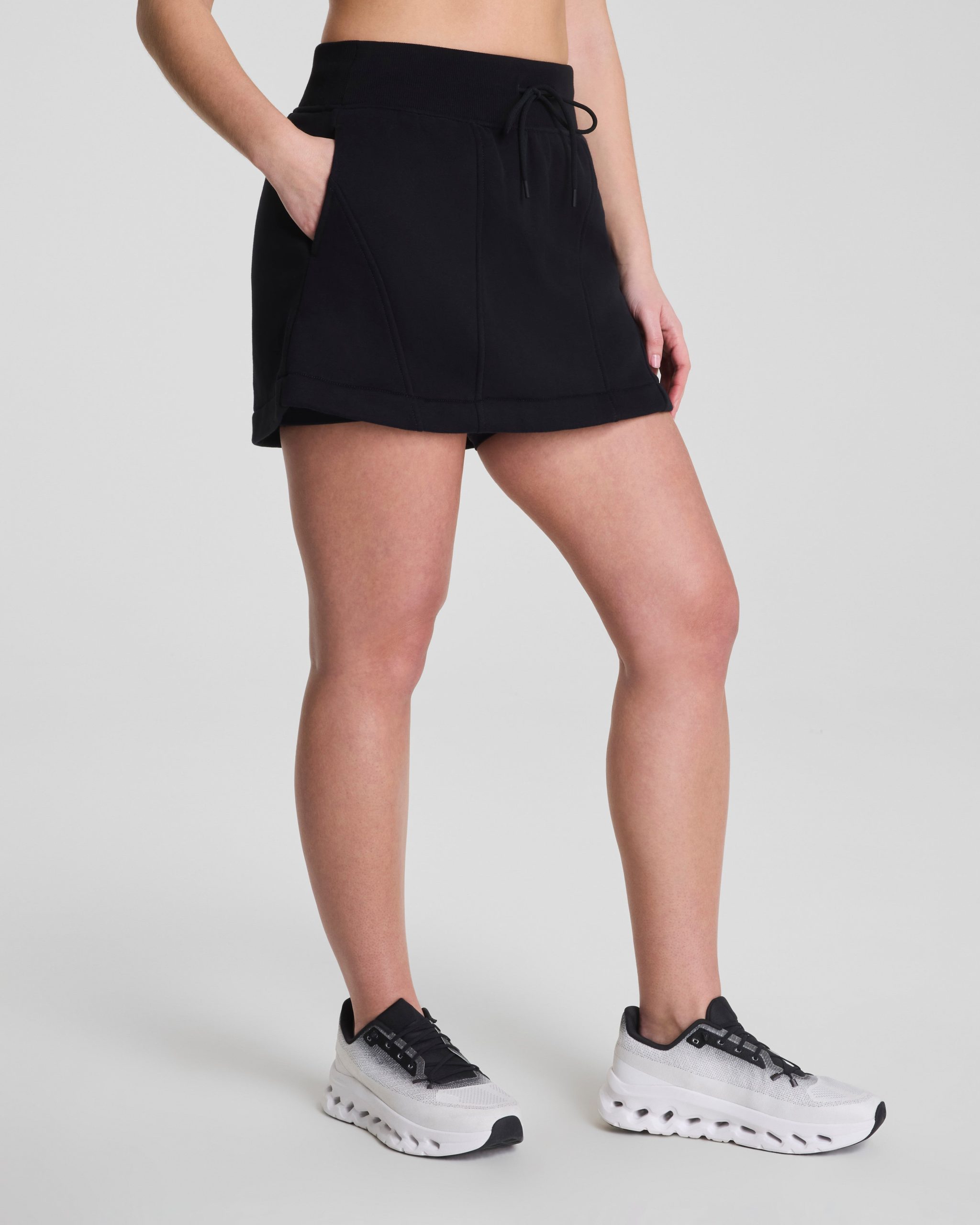 SPANX? BoostUp Cotton Fleece Skort. 15 | Very Black - Image 2