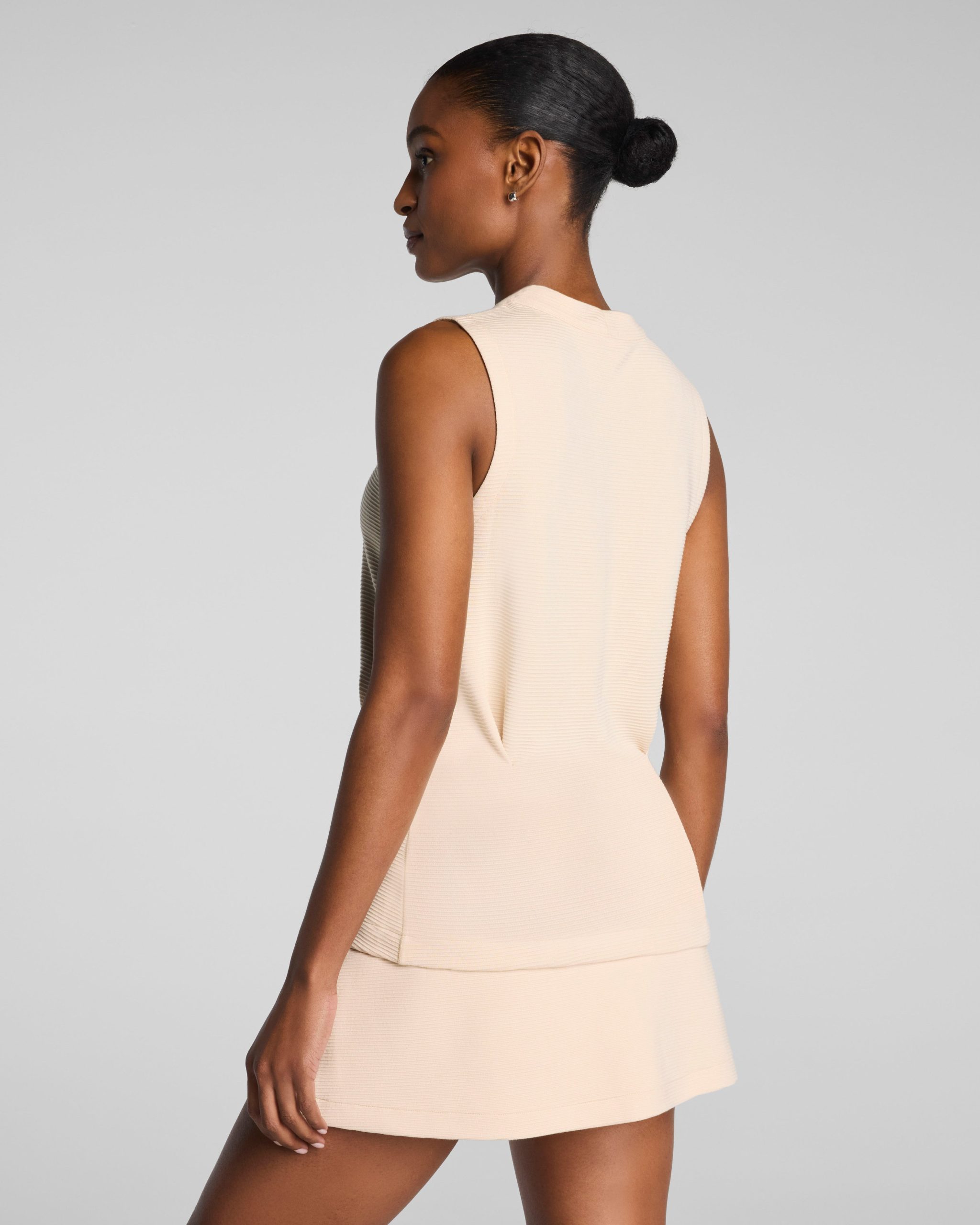 SPANX AirEssentials? French Rib Button-Down Vest | Toasted Coconut - Image 2