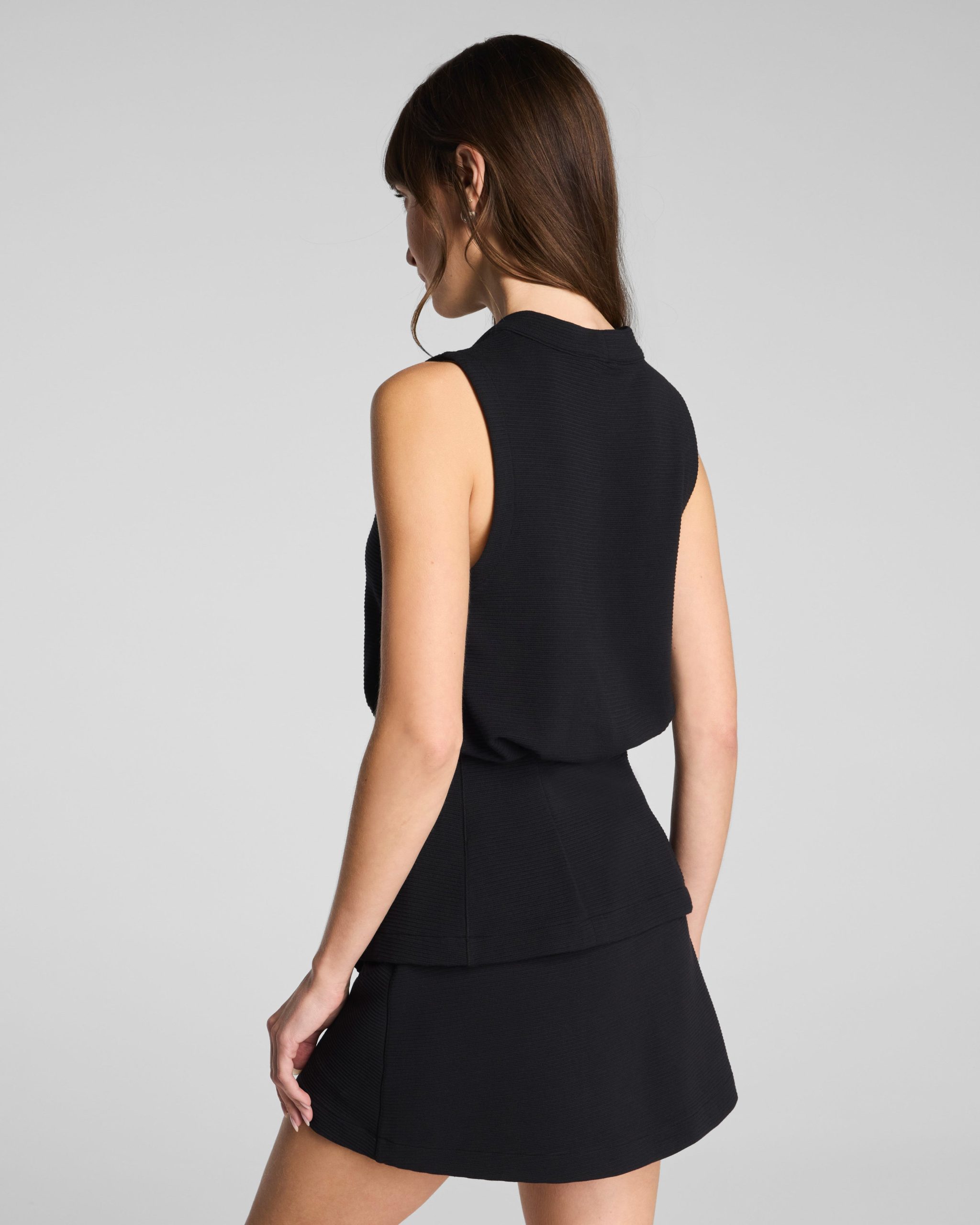 SPANX AirEssentials? French Rib Button-Down Vest | Very Black - Image 2