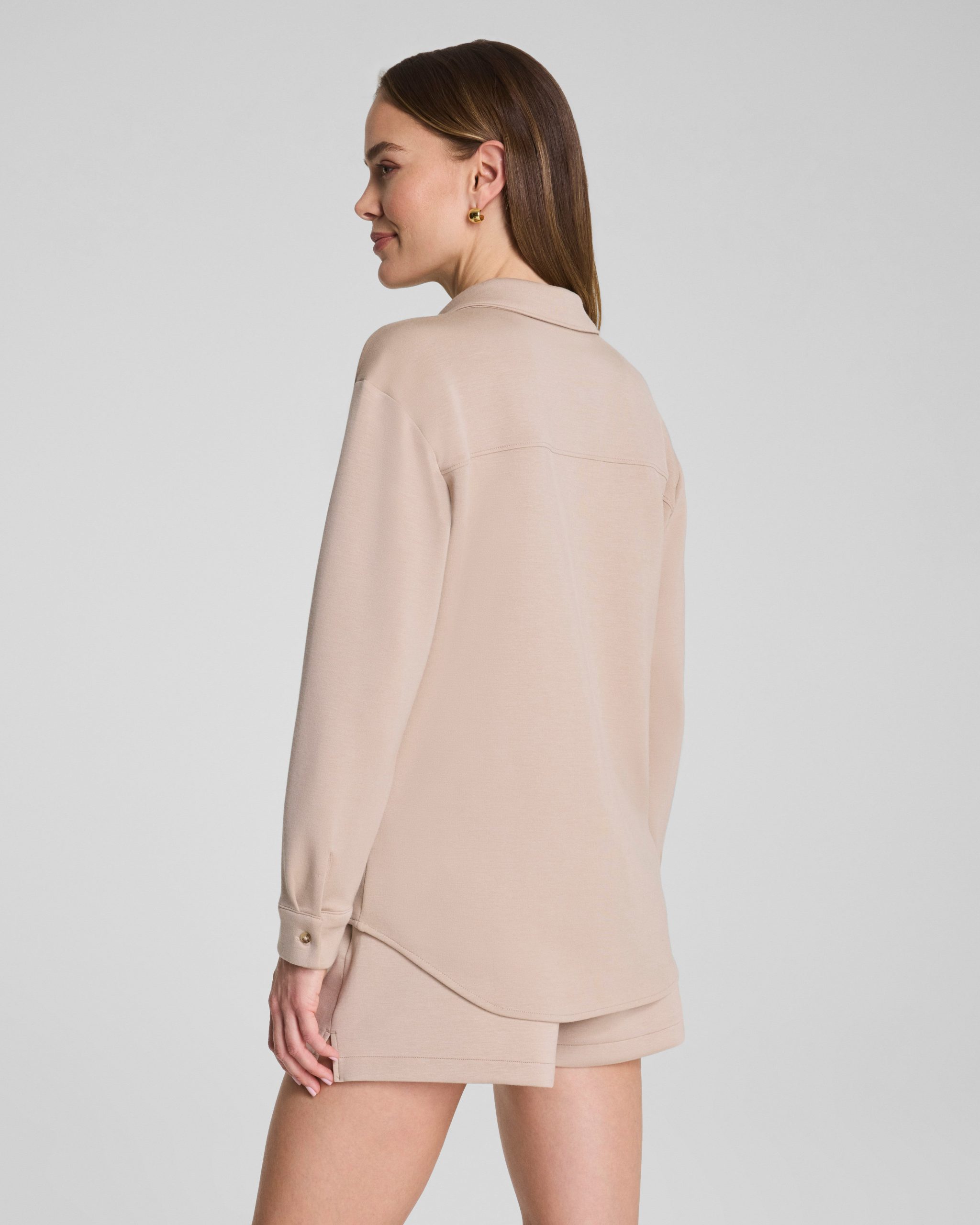 SPANX? AirEssentials? Oversized Button Down | Dune - Image 2