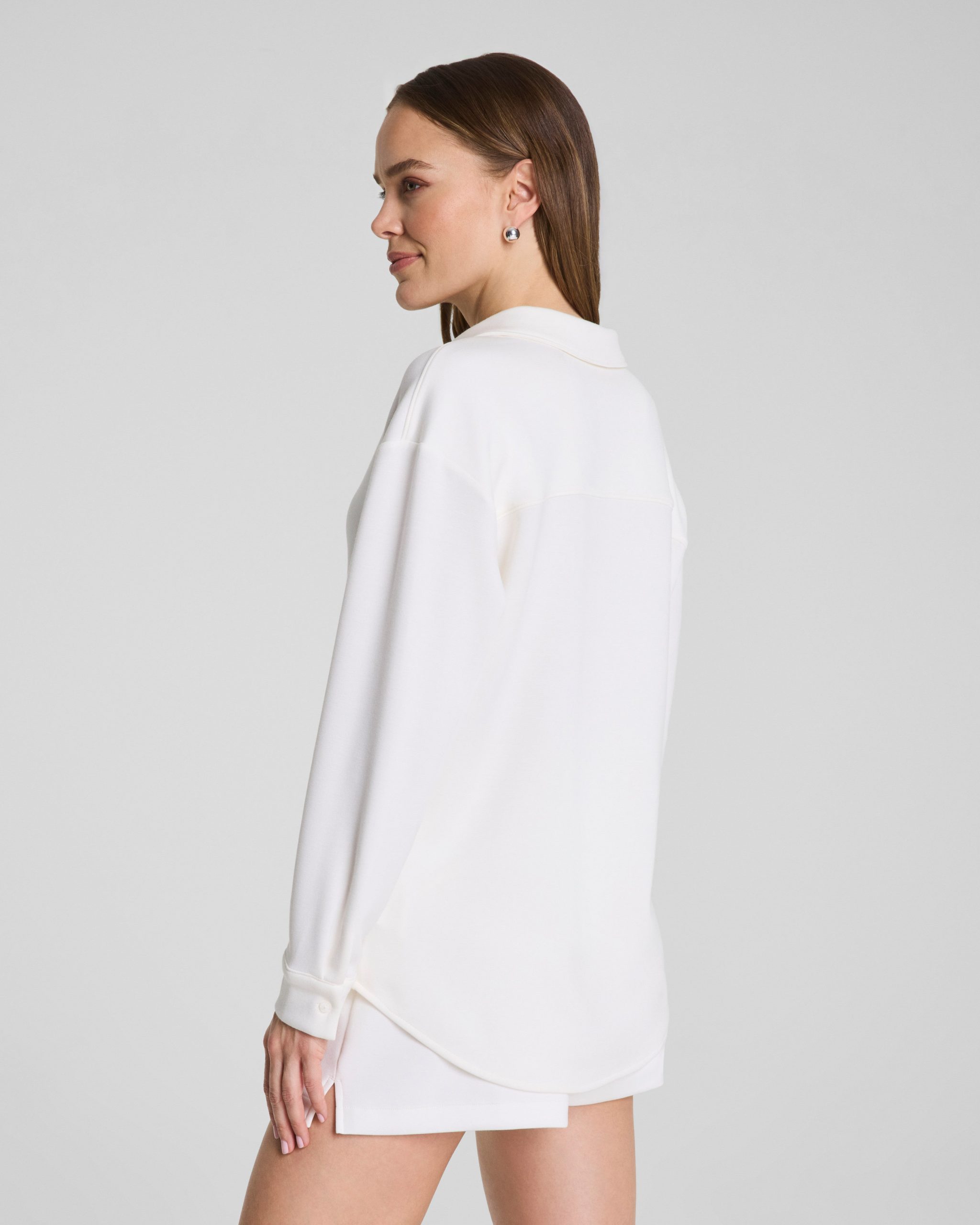 SPANX? AirEssentials? Oversized Button Down | Powder - Image 2