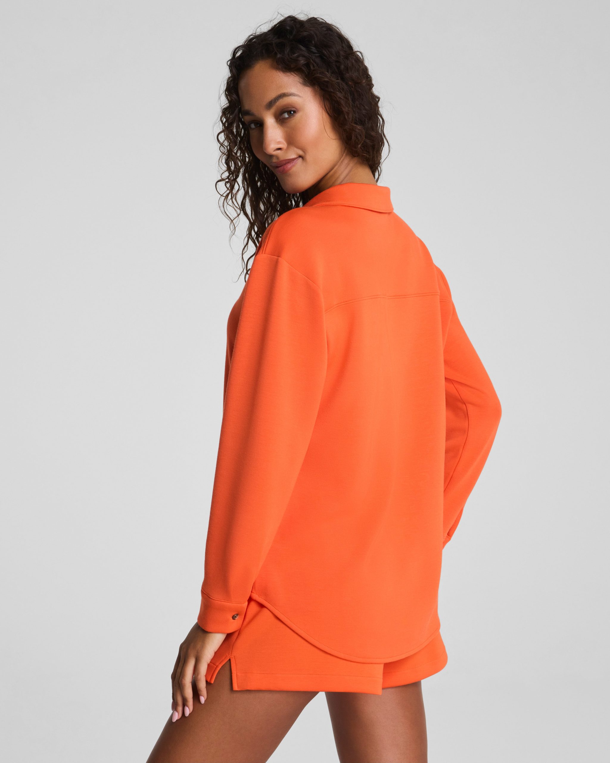 SPANX? AirEssentials? Oversized Button Down | Sunset Coral - Image 2