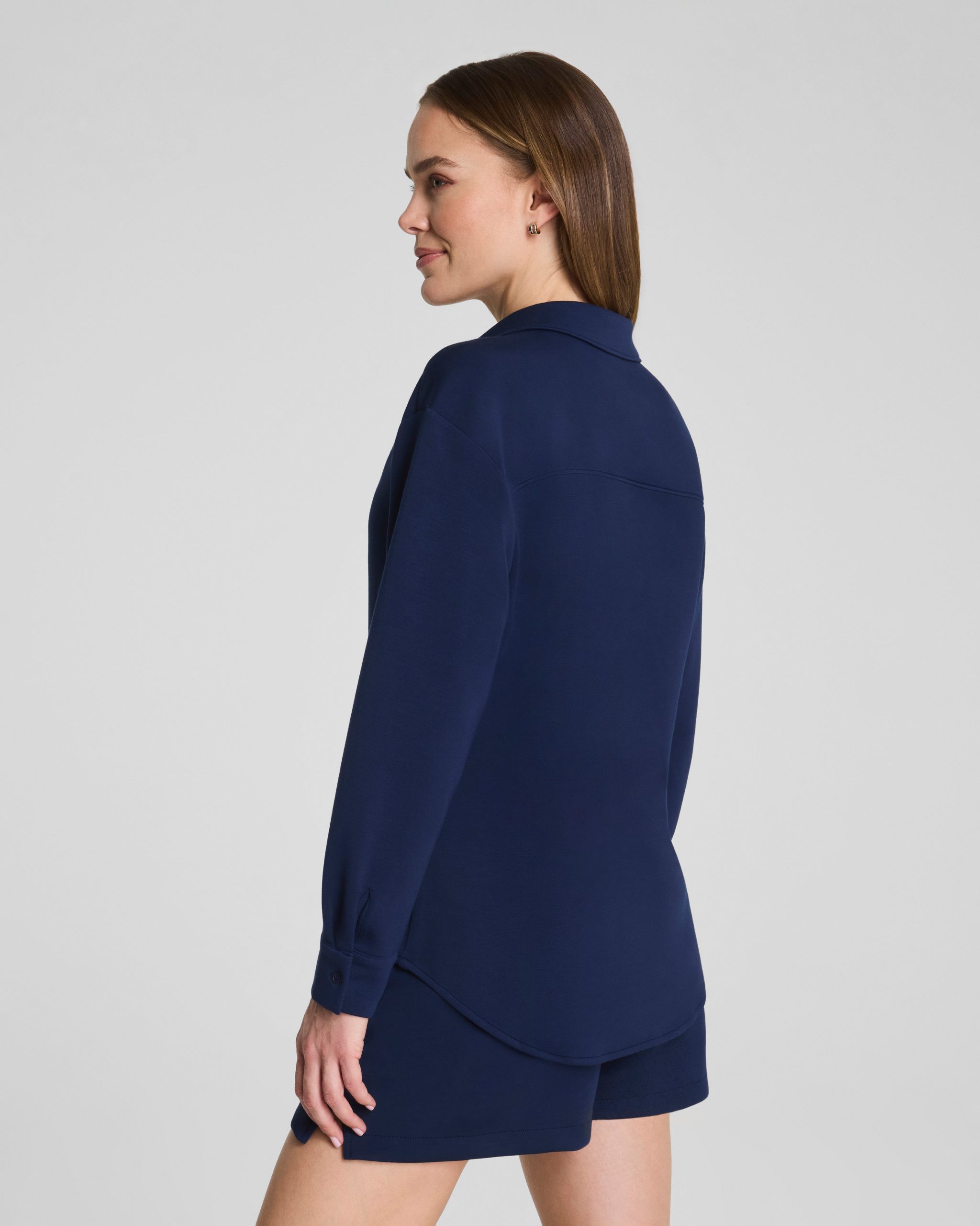 SPANX? AirEssentials? Oversized Button Down | Timeless Navy - Image 2