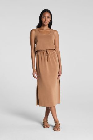 SPANX AirEssentials® Sandwashed Drawstring Maxi Tank Dress | Maplewood