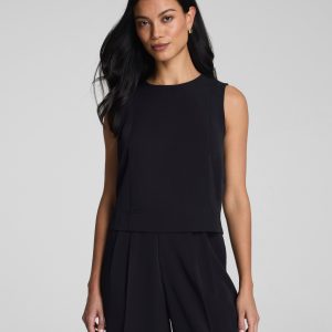 SPANX? CarryOn Crewneck Shell Tank | Classic Black