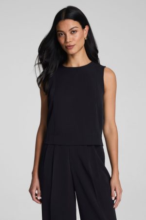 SPANX? CarryOn Crewneck Shell Tank | Classic Black