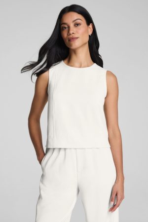 SPANX? CarryOn Crewneck Shell Tank | Ivory