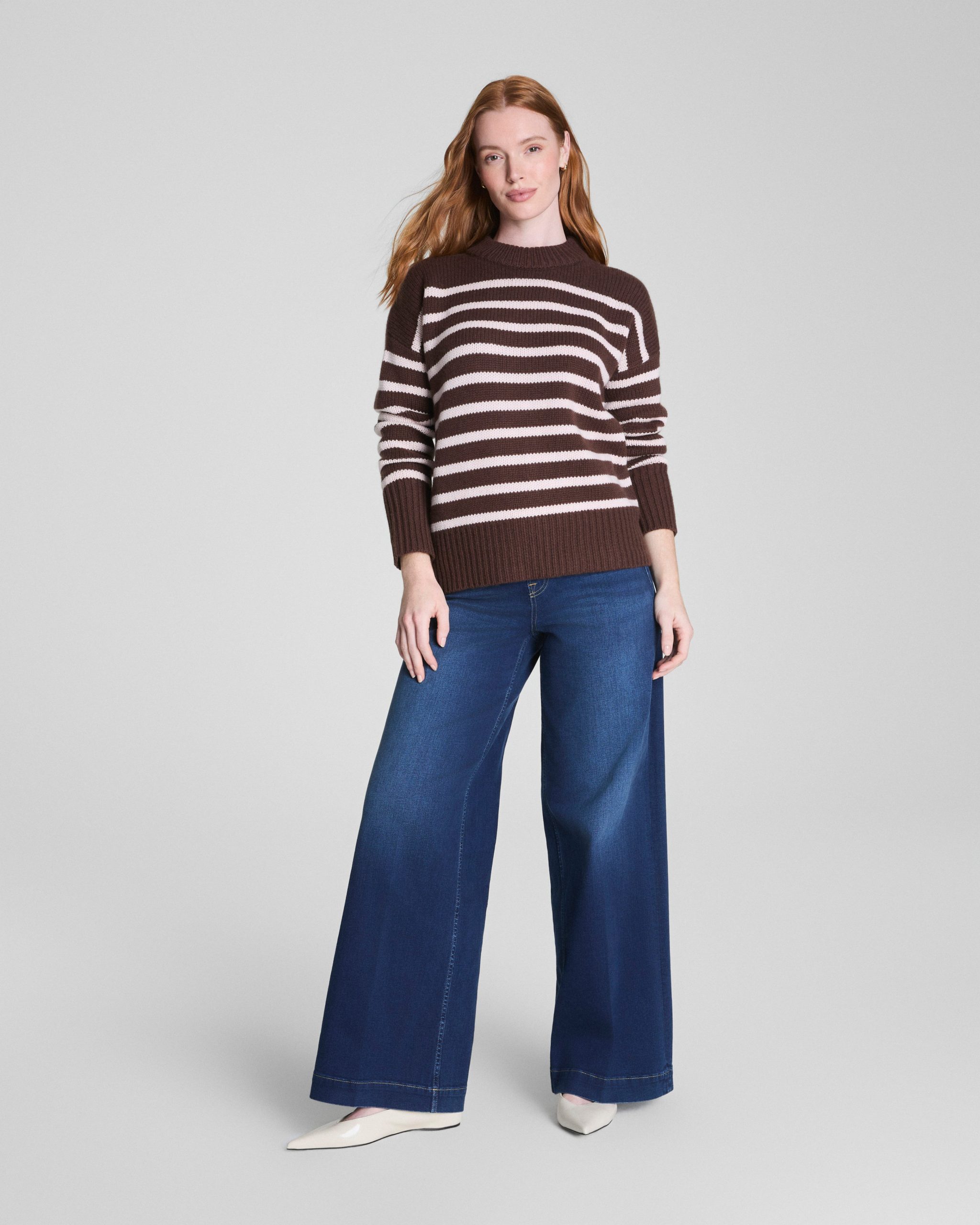 La Ligne Marin Sweater | Chocolate/Blush - Image 4
