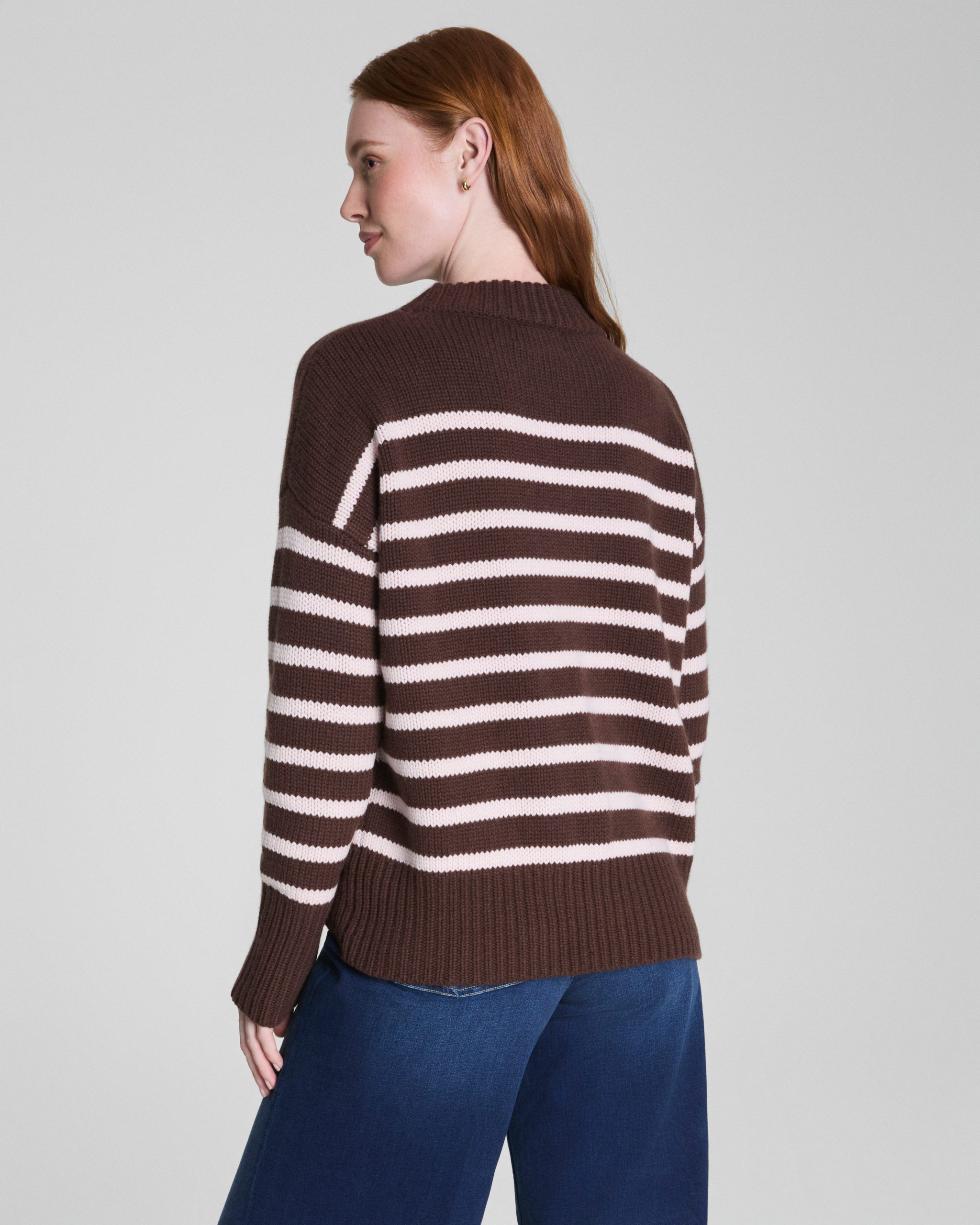 La Ligne Marin Sweater | Chocolate/Blush - Image 2