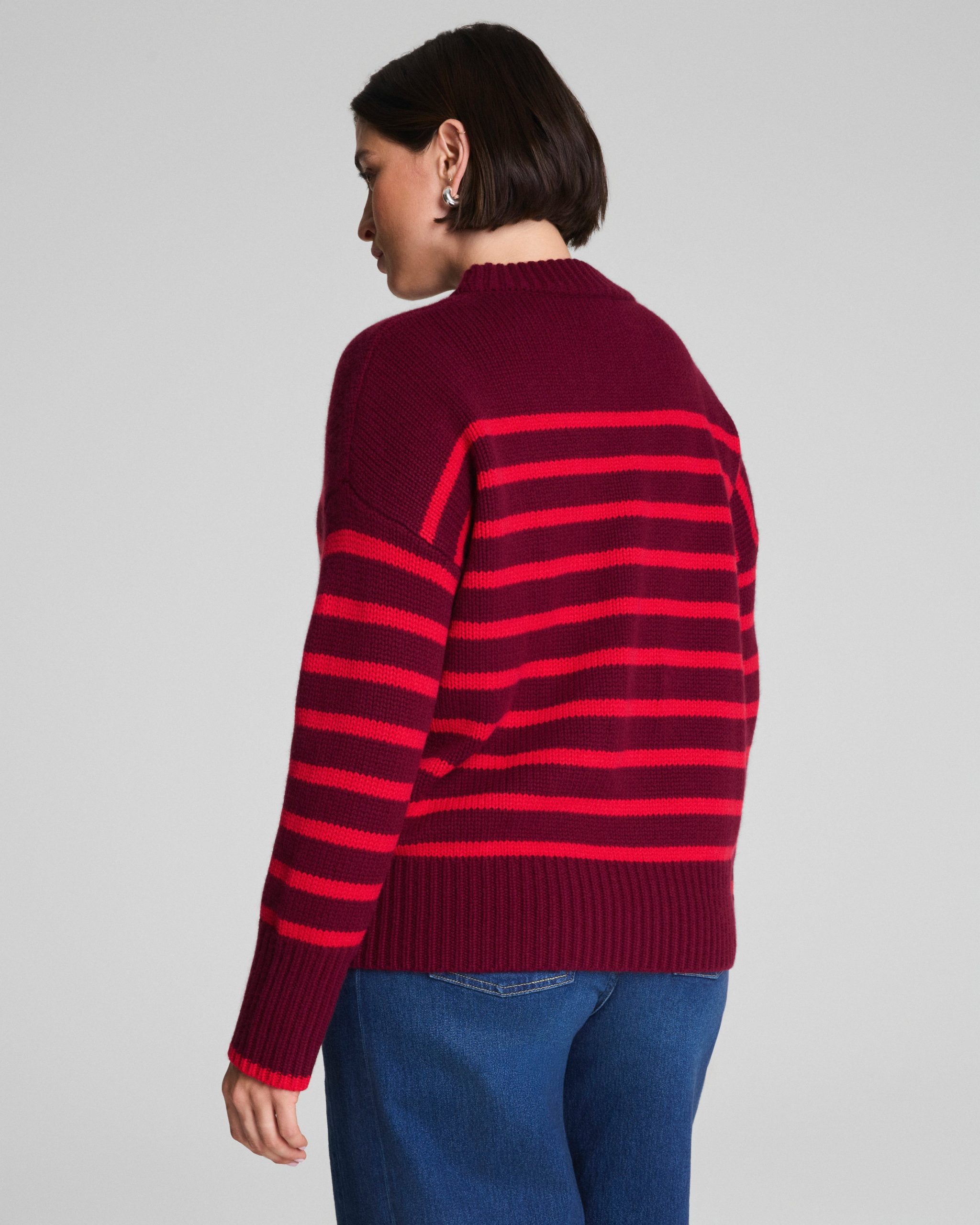La Ligne Marin Sweater | SPANX? Red/Cassis - Image 2