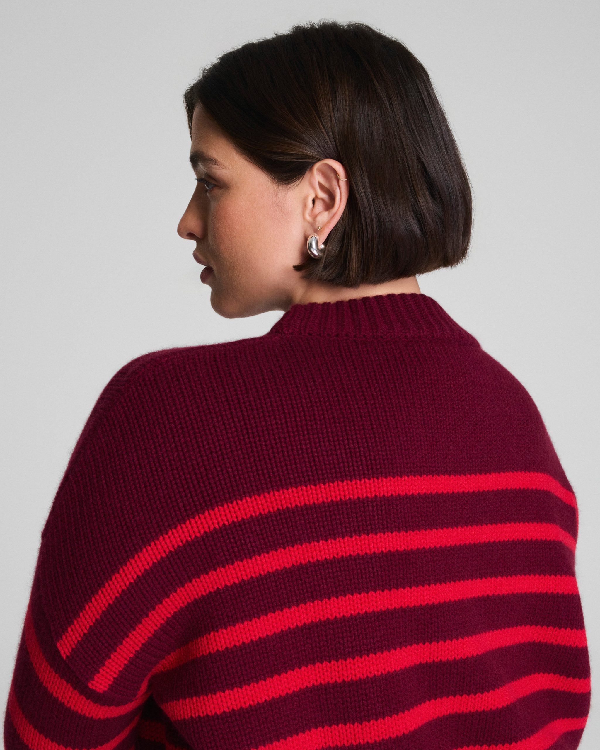La Ligne Marin Sweater | SPANX? Red/Cassis - Image 4