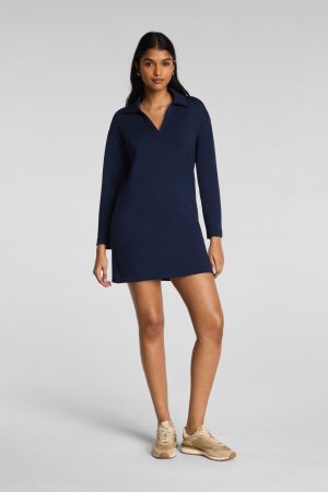 SPANX AirEssentials? Polo Long Sleeve Dress | Timeless Navy