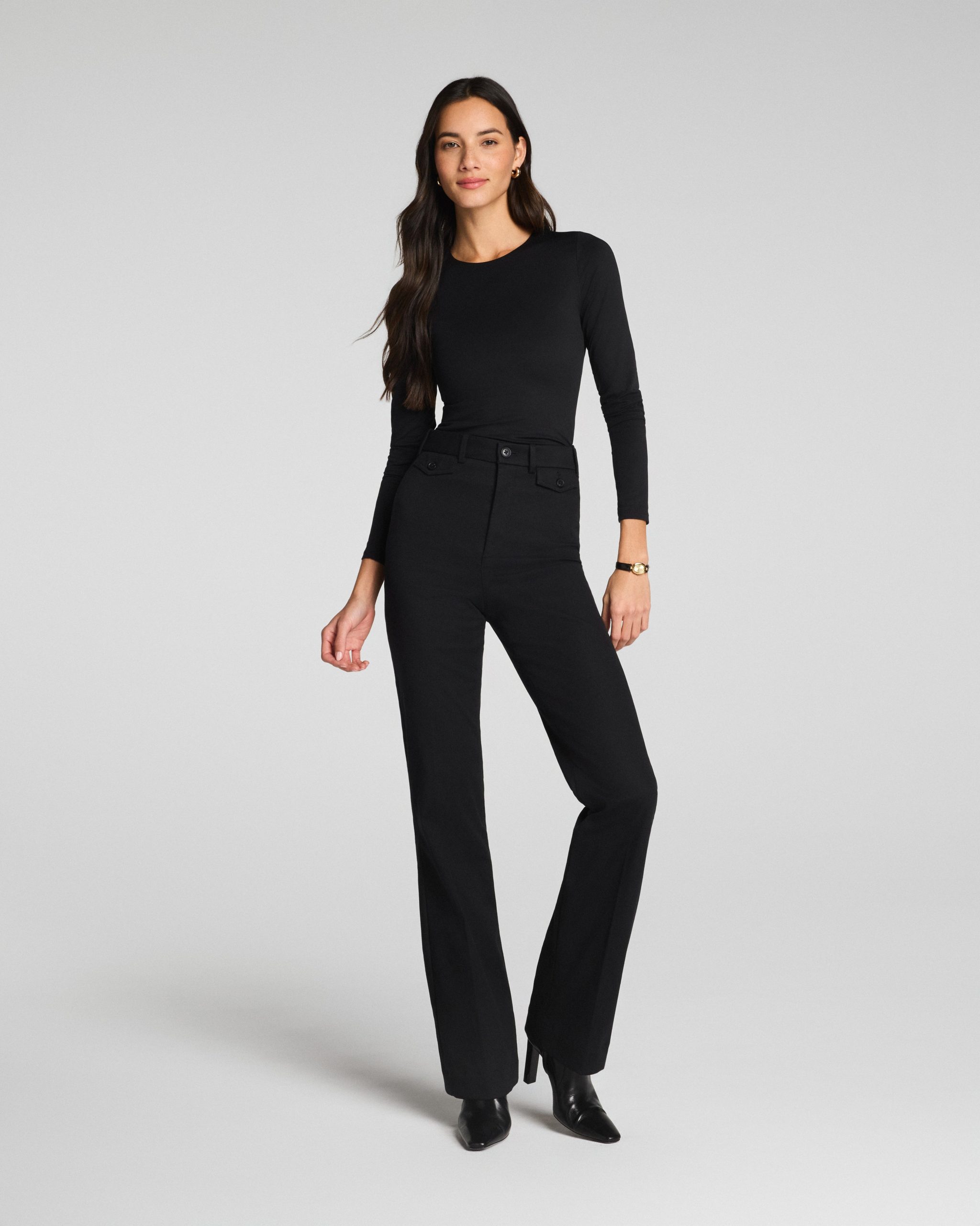SPANXsupersmooth? Stretch Twill Easy Flare Pant | Classic Black - Image 3
