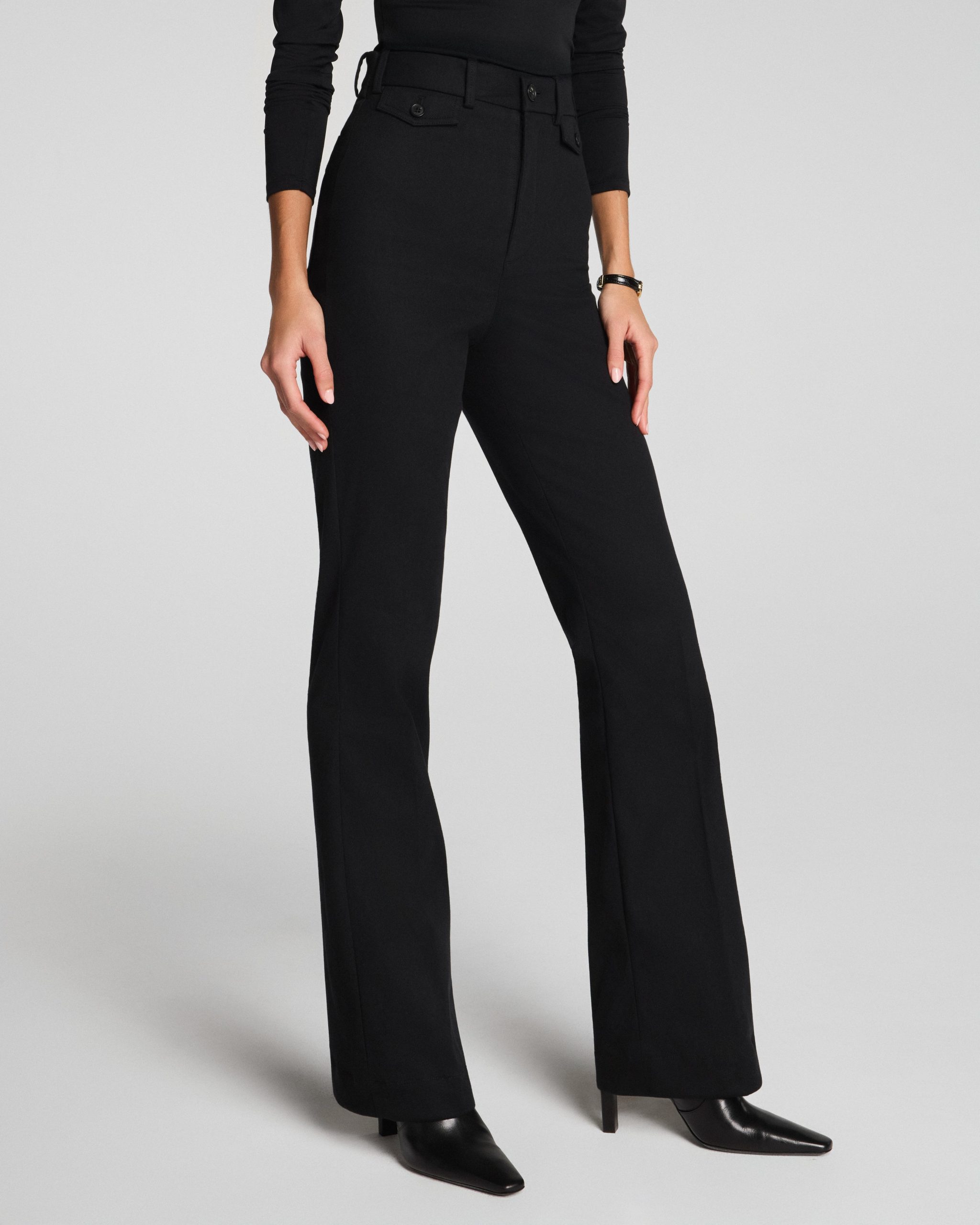 SPANXsupersmooth? Stretch Twill Easy Flare Pant | Classic Black - Image 4