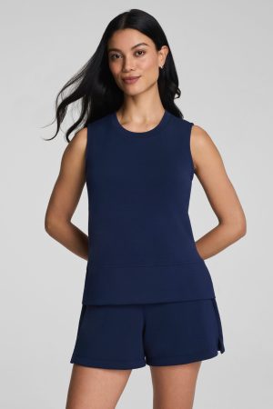 SPANX AirEssentials? Crewneck Tank | Timeless Navy