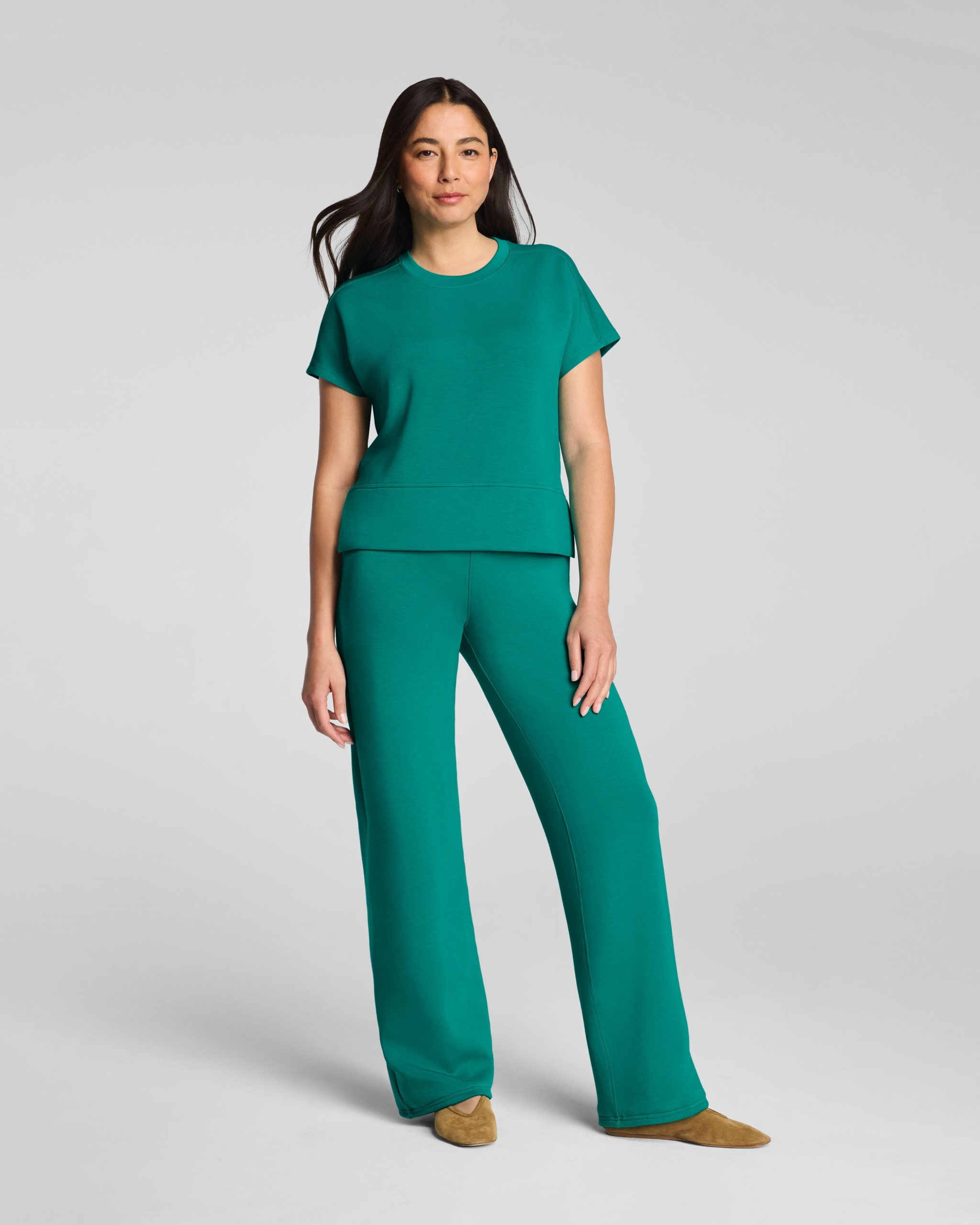 SPANX AirEssentials? Crewneck Tee | Jade - Image 4