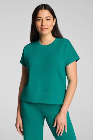 SPANX AirEssentials? Crewneck Tee | Jade