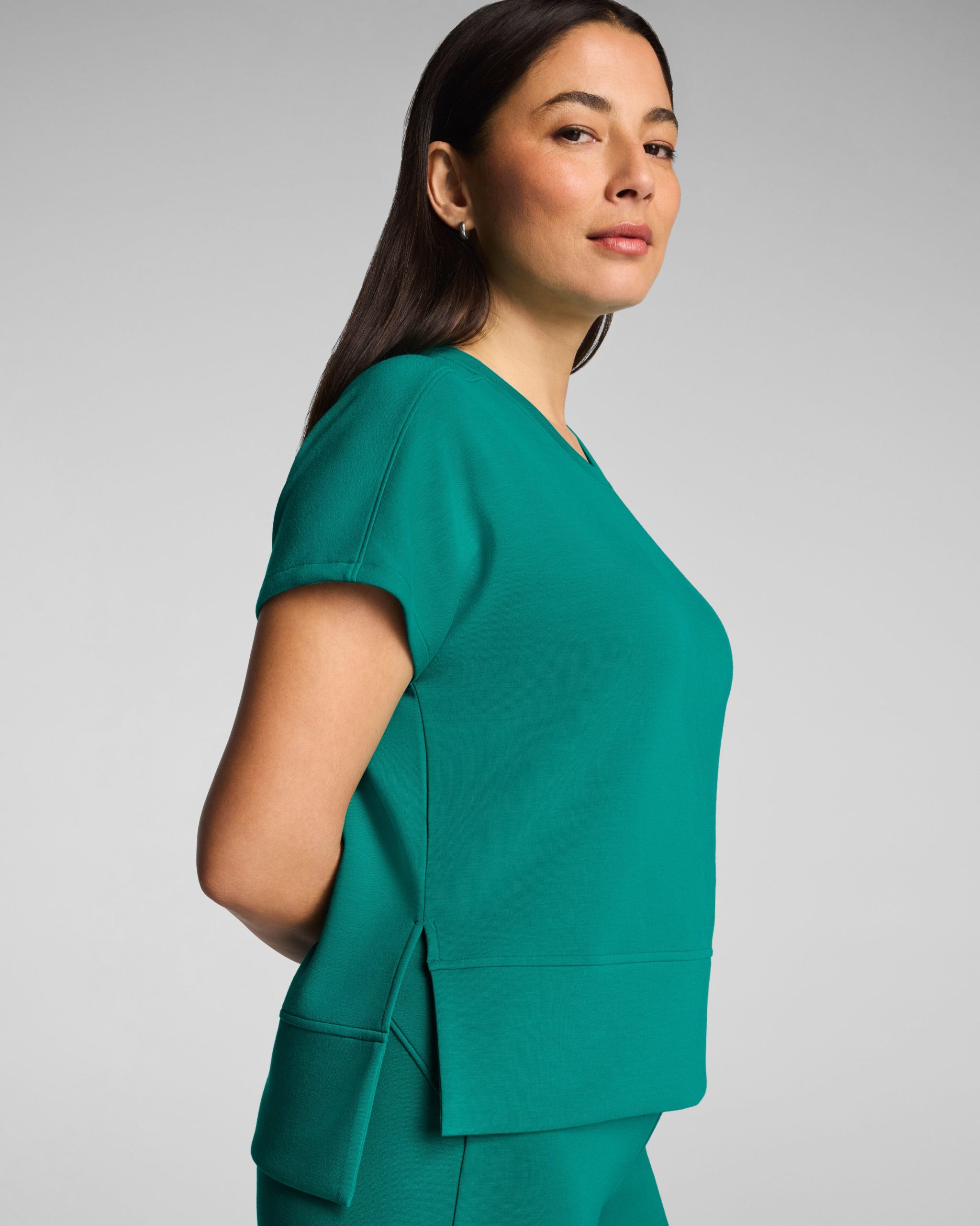SPANX AirEssentials? Crewneck Tee | Jade - Image 3