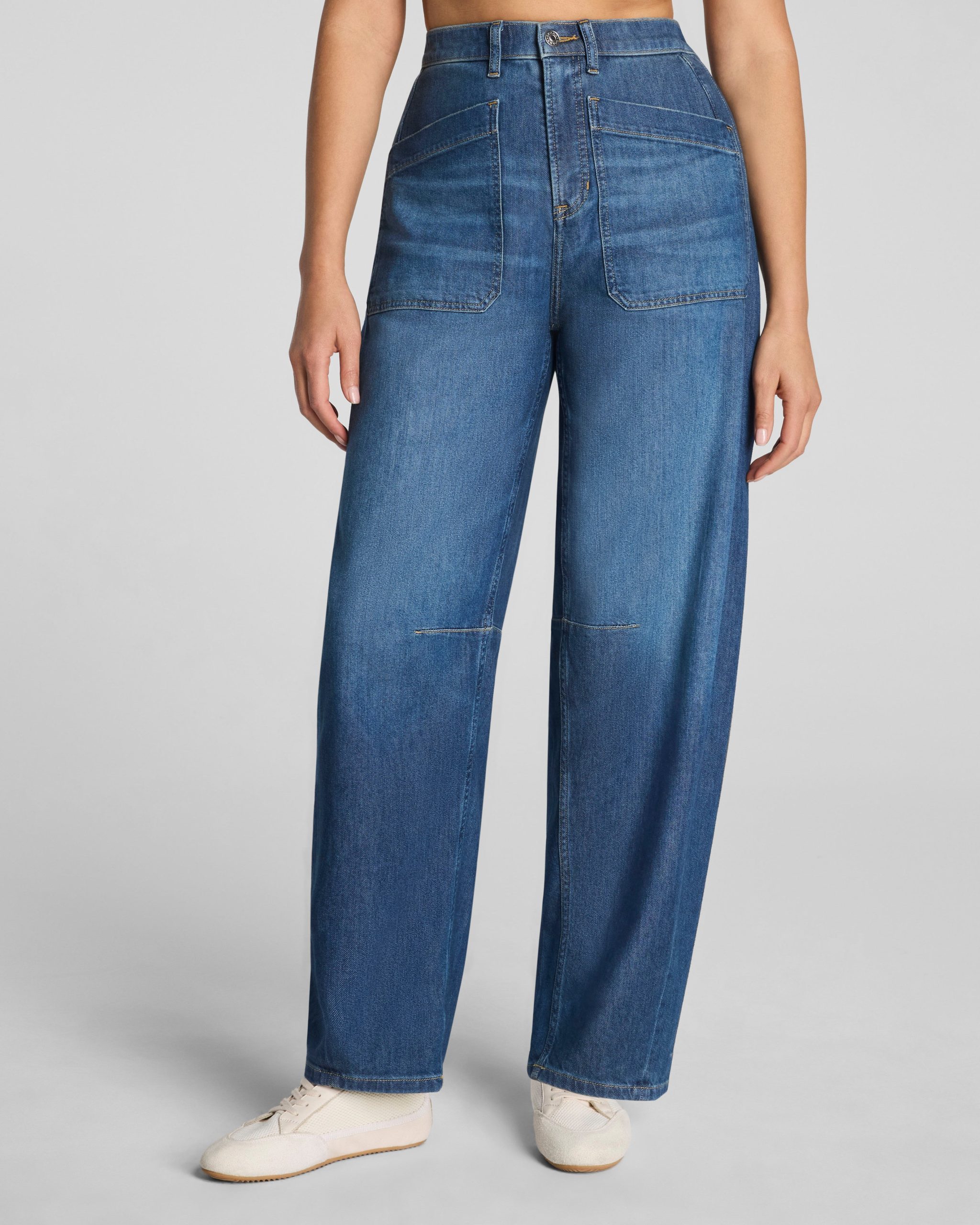 SPANXsupersmooth? Authentic 360 Lightweight Utility Barrel Leg Jeans | Oceanic - Image 2
