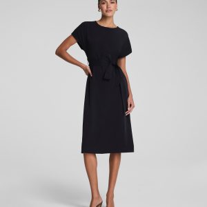 SPANX? CarryOn Belted Midi Dress | Classic Black