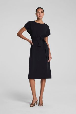 SPANX? CarryOn Belted Midi Dress | Classic Black