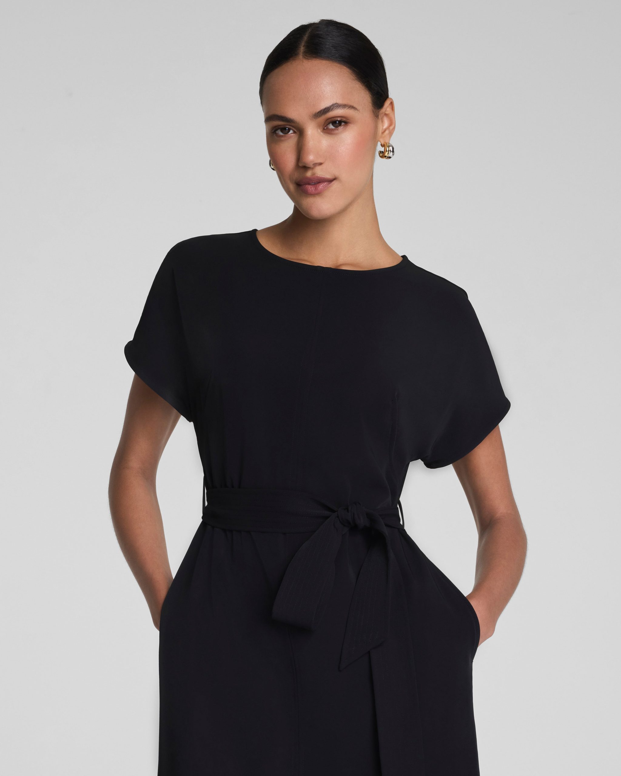 SPANX? CarryOn Belted Midi Dress | Classic Black - Image 3