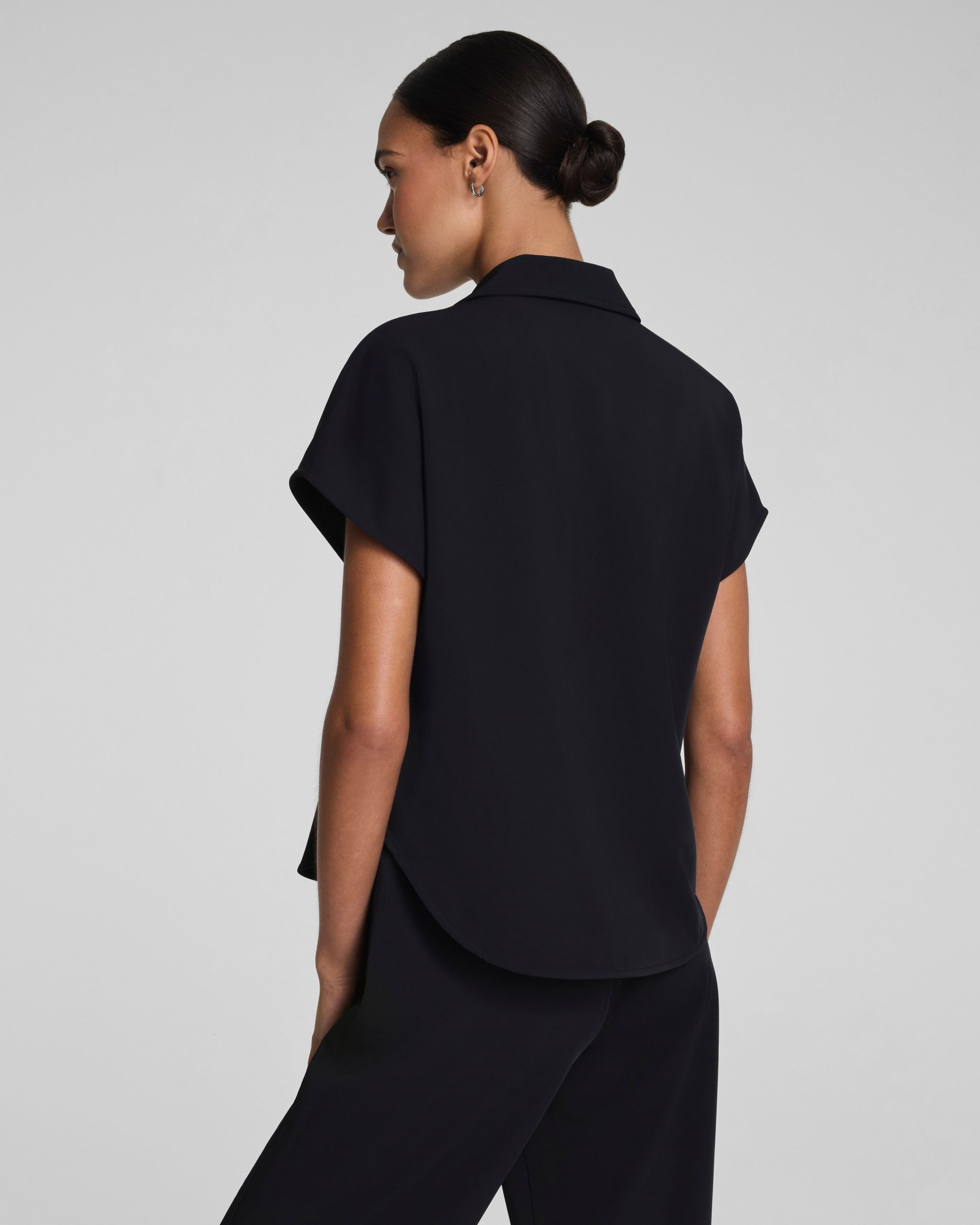 SPANX? CarryOn Collared Tee | Classic Black - Image 2