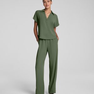 SPANX? CarryOn Straight Leg Pant | Eucalyptus