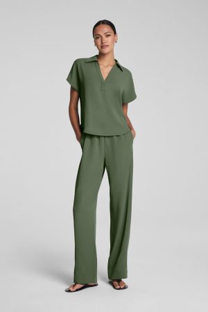 SPANX? CarryOn Straight Leg Pant | Eucalyptus