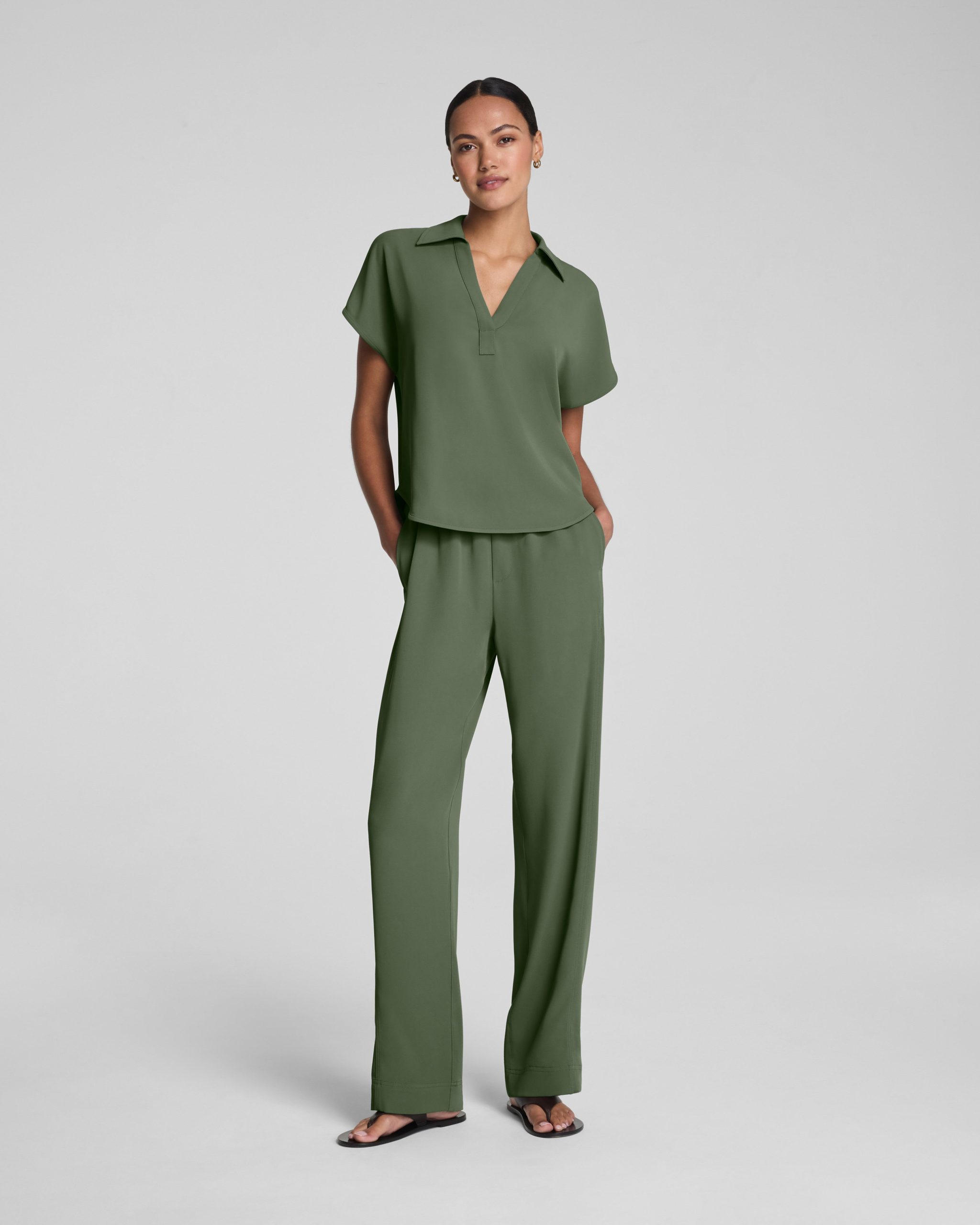 SPANX? CarryOn Straight Leg Pant | Eucalyptus