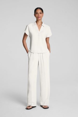 SPANX? CarryOn Pleated Wide Leg Pant | Ivory