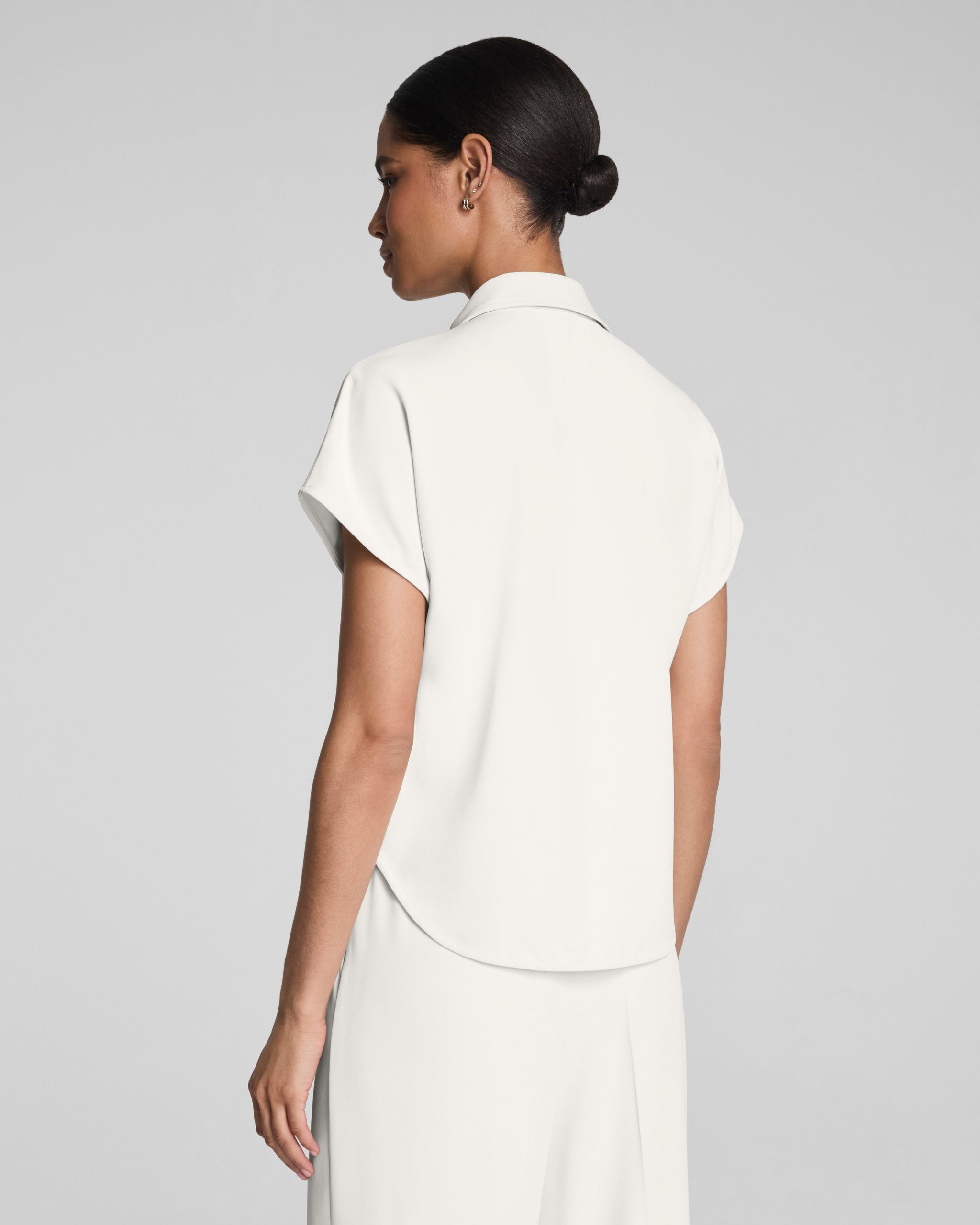 SPANX? CarryOn Collared Tee | Ivory - Image 2