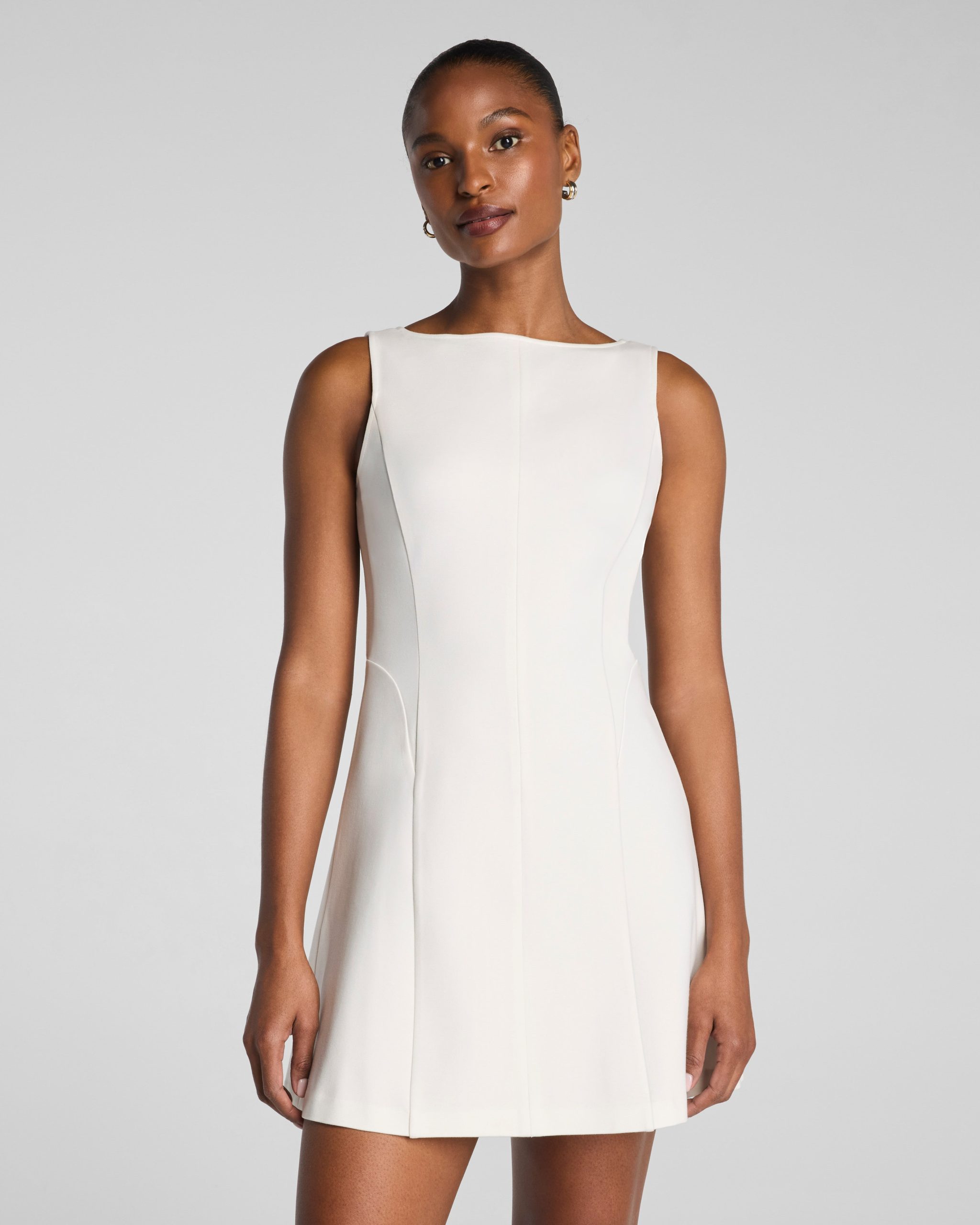 SPANX? Ponte Boatneck Mini Dress | Ivory - Image 2