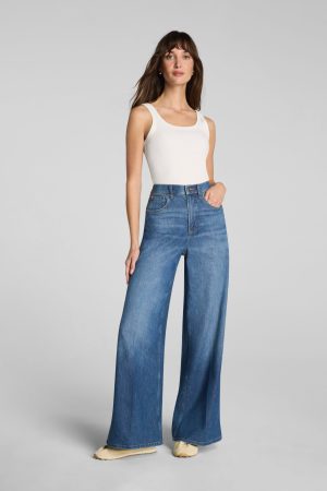 SPANXsupersmooth? Authentic 360 Lightweight Super Wide Leg Jeans | Oceanic