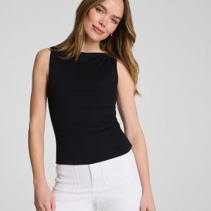 SPANXsmooth?  Jersey High Neck Tank | Classic Black