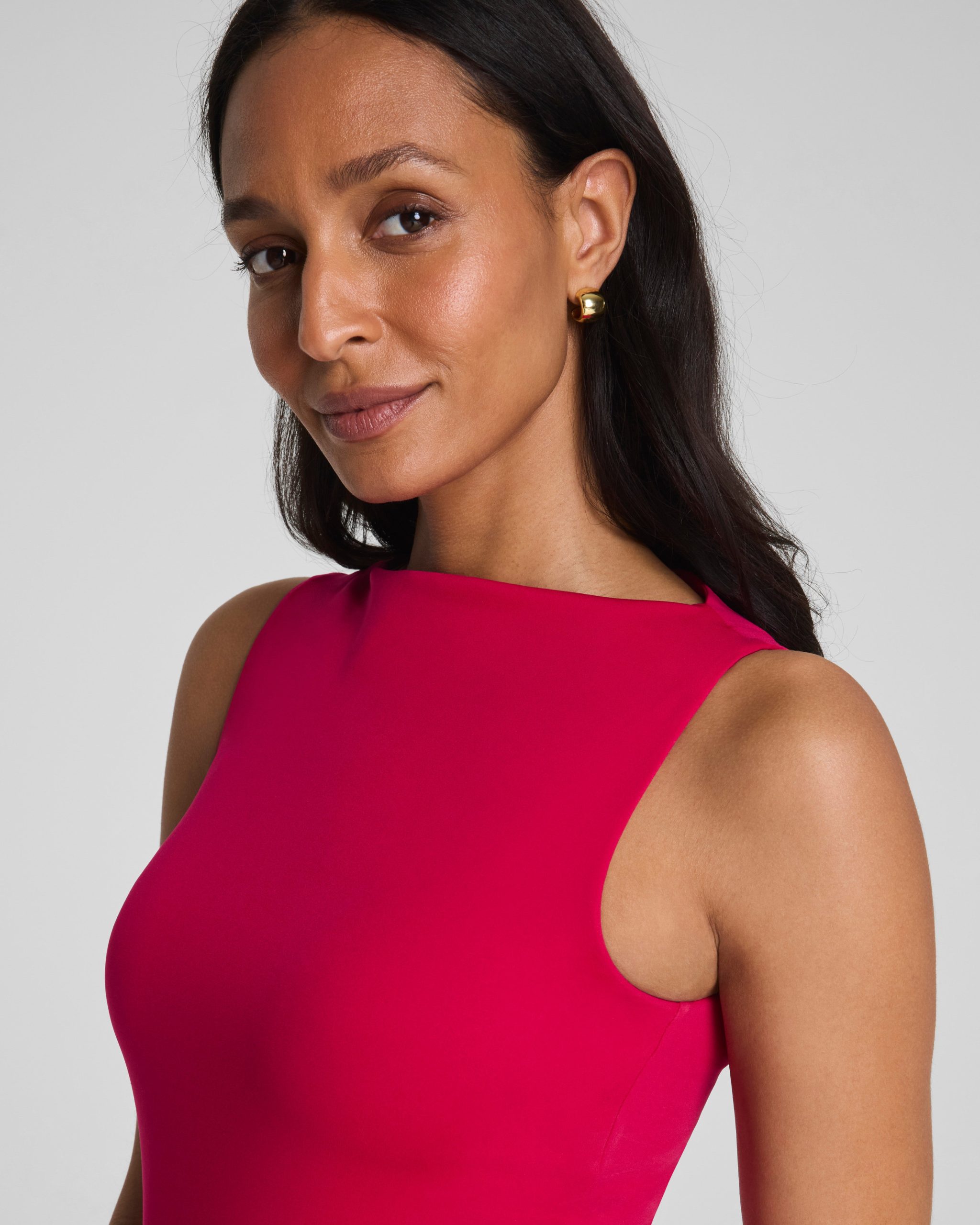 SPANXsmooth? Jersey High Neck Tank | Fuchsia - Image 3