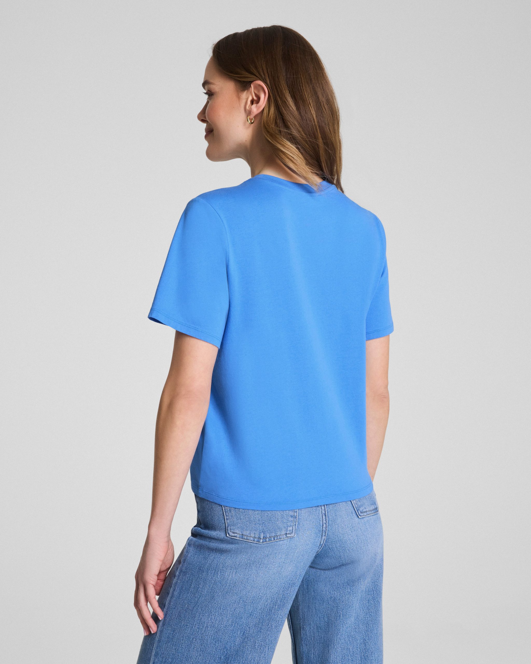 karla welch for SPANX? Everyday Tee | French Blue - Image 2