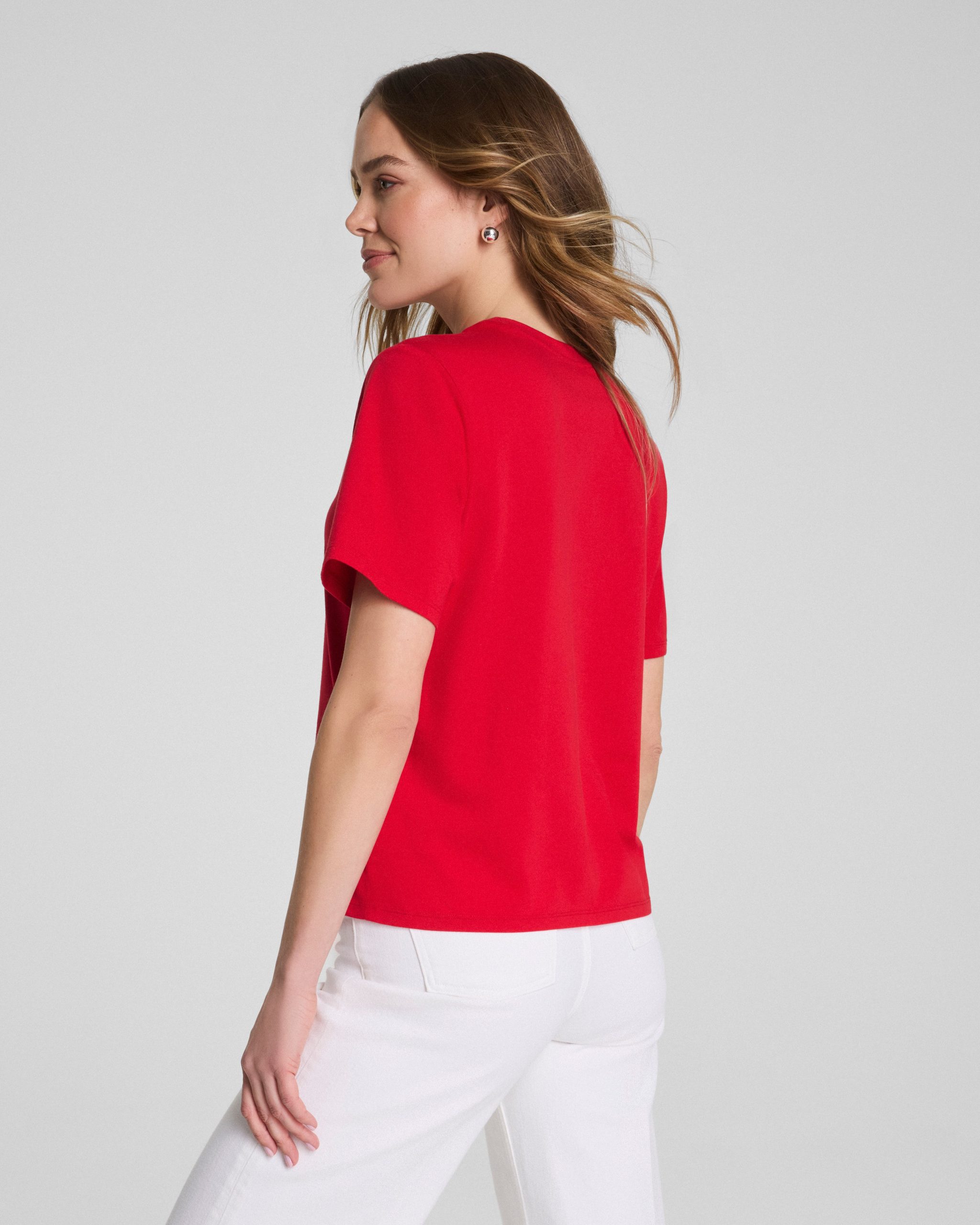 karla welch for SPANX? Everyday Tee | SPANX? Red - Image 2
