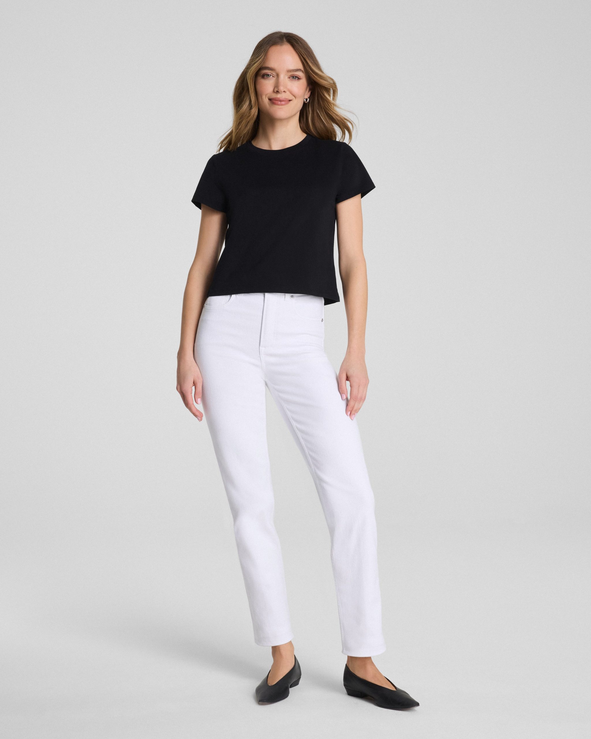 SPANXshape? Authentic 360 90s Straight Leg Jeans | Classic White